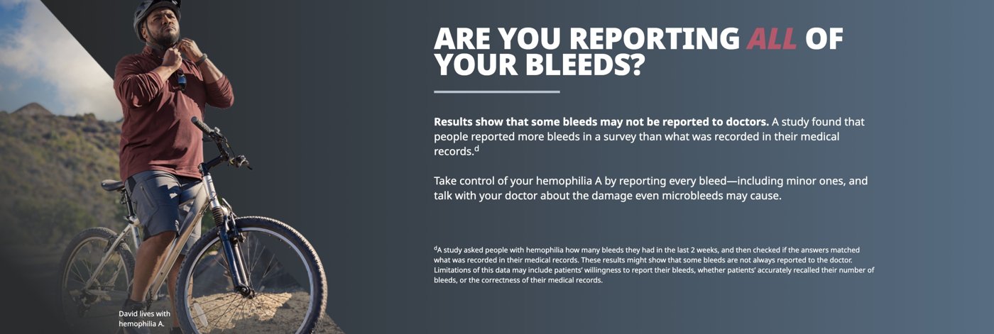 BLEED-6 — What you can do: report all of your bleeds.