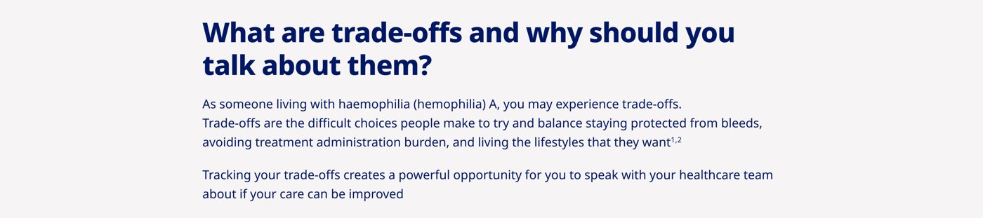 HOME-2 — What trade-offs are and why to talk about them (bleeds + administration burden).
